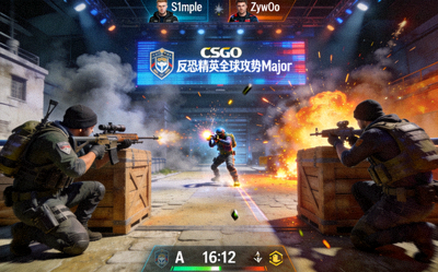 CSGO反恐精英全球攻势Major赛事比赛画面